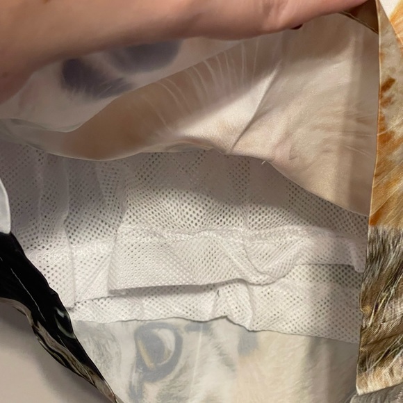 All Over Cat Print Drawstring Shorts - Picture 5 of 6